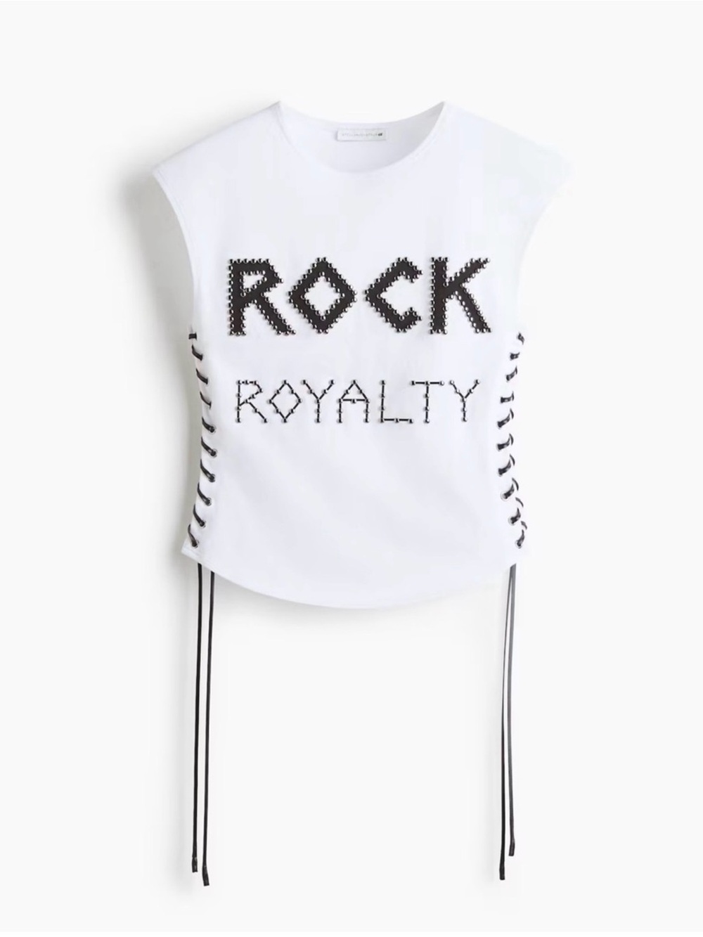 Stella McCartney White 'Rock Royalty' Muscle Tee size XS